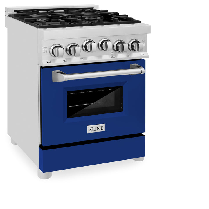 ZLINE 24 in. 2.8 cu. ft. Range with Gas Stove and Gas Oven in Stainless Steel (RG24)