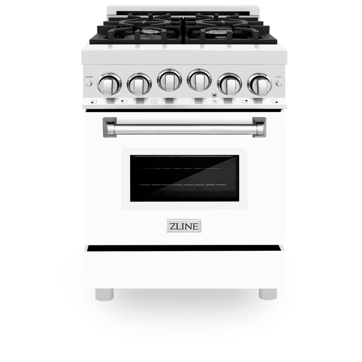 ZLINE 24 in. 2.8 cu. ft. Range with Gas Stove and Gas Oven in Stainless Steel (RG24)