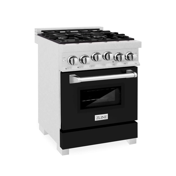 ZLINE 24 in. 2.8 cu. ft. Range with Gas Stove and Gas Oven in Fingerprint Resistant Stainless Steel (RGS-SN-24)