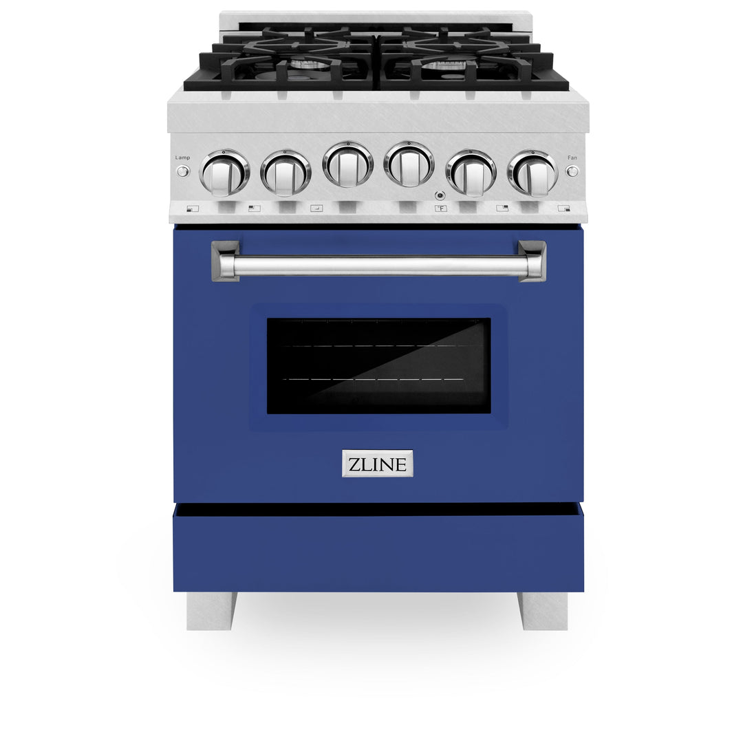 ZLINE 24 in. 2.8 cu. ft. Range with Gas Stove and Gas Oven in Fingerprint Resistant Stainless Steel (RGS-SN-24)