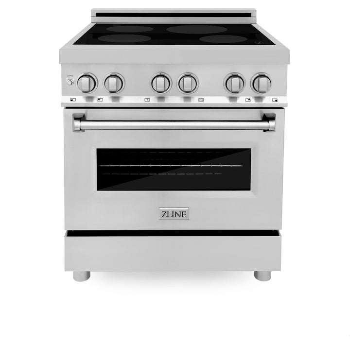 ZLINE 30 in. 4.0 cu. ft. Induction Range with a 4 Induction Element Stove and Electric Oven in Stainless Steel with Colored Door Options (RAIND-30)