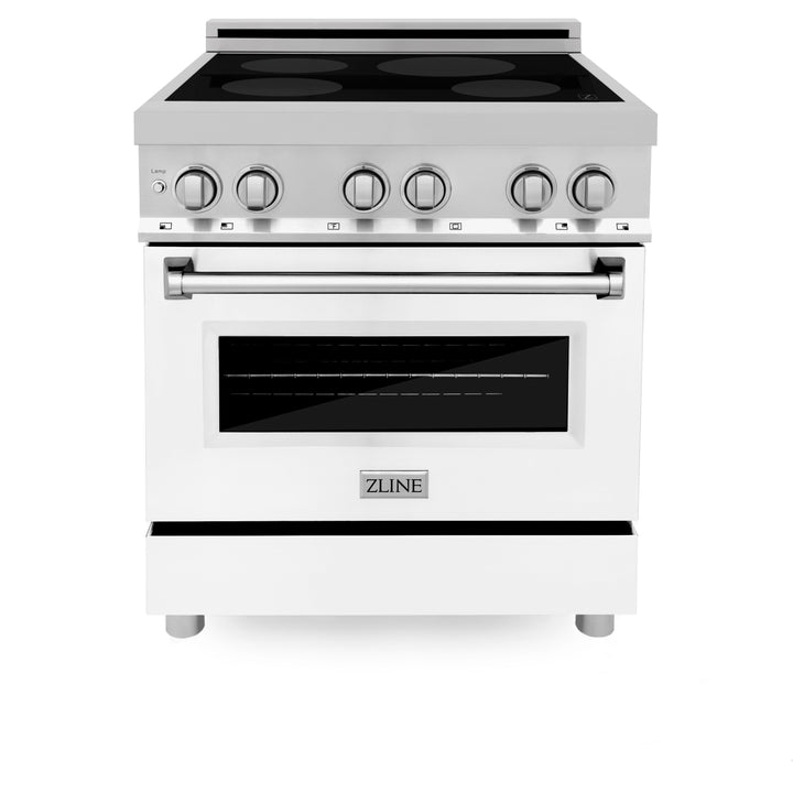 ZLINE 30 in. 4.0 cu. ft. Induction Range with a 4 Induction Element Stove and Electric Oven in Stainless Steel with Colored Door Options (RAIND-30)