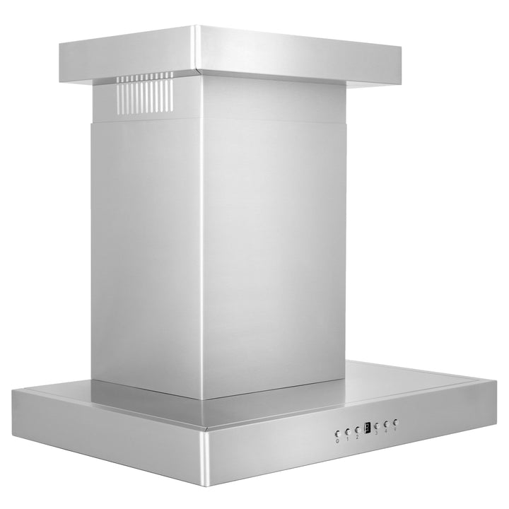 ZLINE Kitchen and Bath, ZLINE Wall Mount Range Hood In Stainless Steel With Crown Molding (KECRN), KECRN-30,