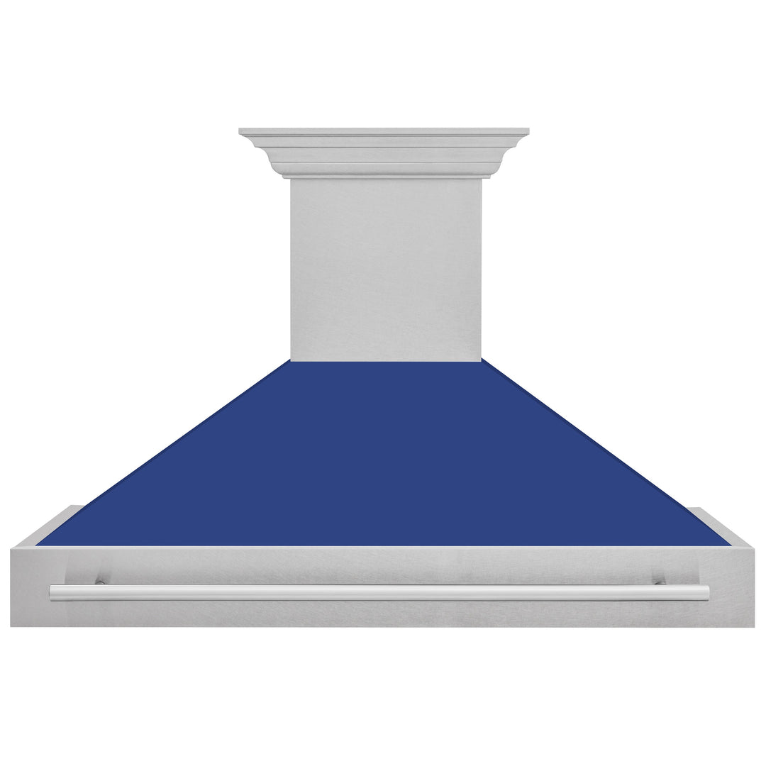 ZLINE 48 in. Fingerprint Resistant Stainless Steel Range Hood with Colored Shell Options (8654SNX-48)