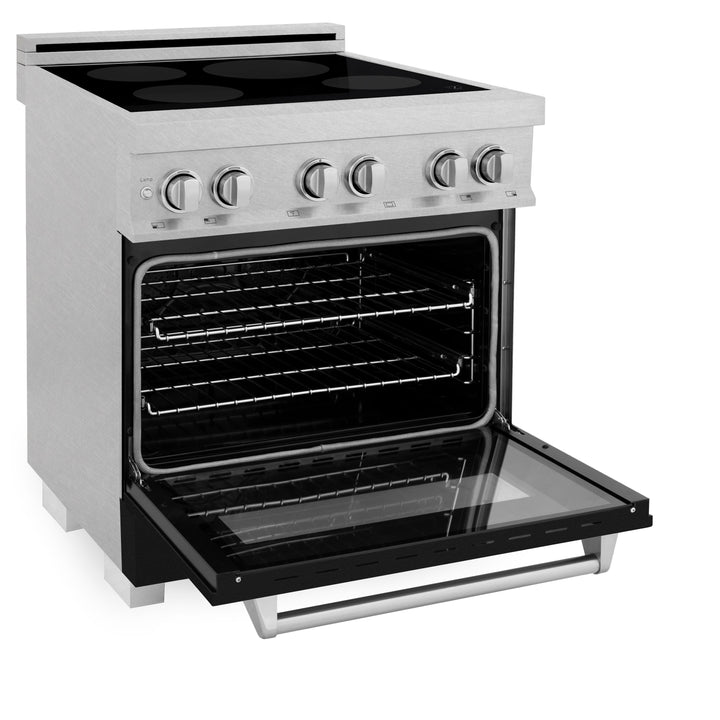 ZLINE 30 In 4.0 cu. ft. Induction Range in Fingerprint Resistant with a 4 Element Stove and Electric Oven (RAINDS-30)