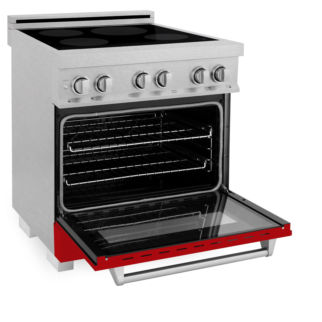 ZLINE 30 In 4.0 cu. ft. Induction Range in Fingerprint Resistant with a 4 Element Stove and Electric Oven (RAINDS-30)