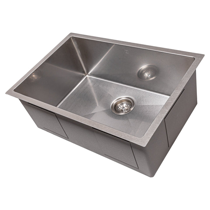 ZLINE 27 in. Meribel Undermount Single Bowl Kitchen Sink with Bottom Grid (SRS)