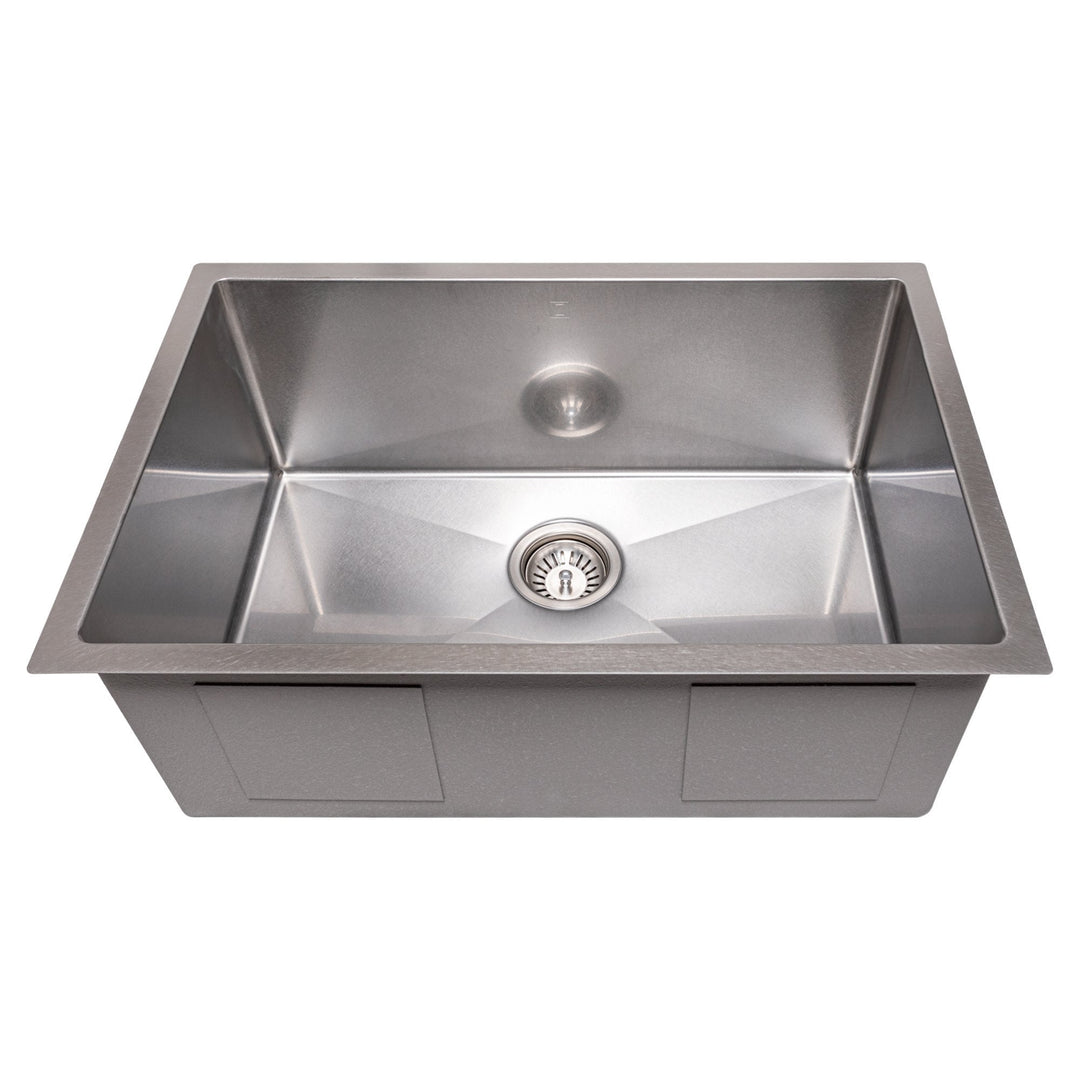 ZLINE 27 in. Meribel Undermount Single Bowl Kitchen Sink with Bottom Grid (SRS)