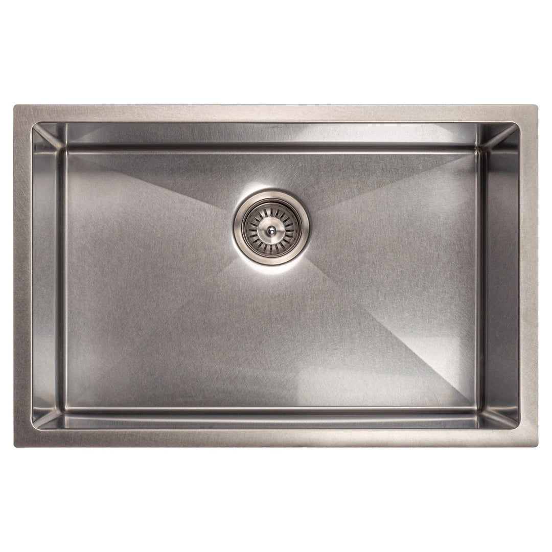 ZLINE 27" Classic Series Undermount Single Bowl Sink (SRS) - Rustic Kitchen & Bath - Sinks - ZLINE Kitchen and Bath