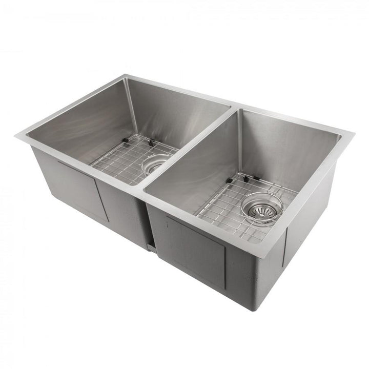 ZLINE 33" Executive Series Undermount Double Bowl Sink (SR60D) - Rustic Kitchen & Bath - Sinks - ZLINE Kitchen and Bath