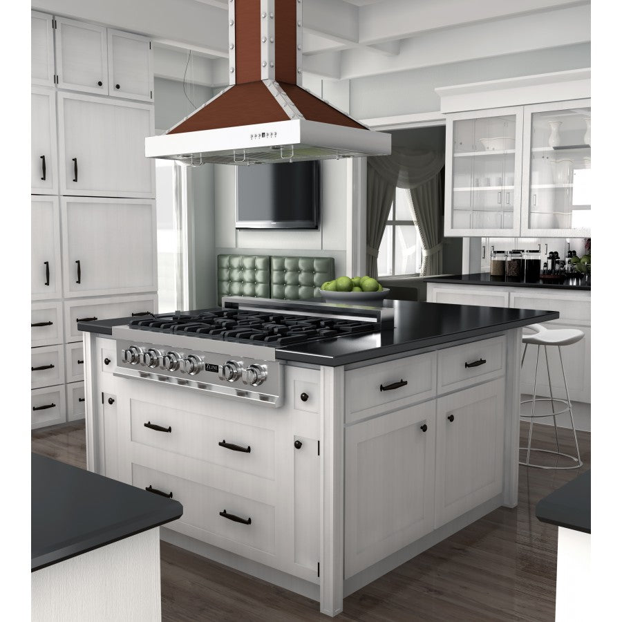 ZLINE 30 in. Designer Series Stainless Island Range Hood (KB2i-CSSXS)