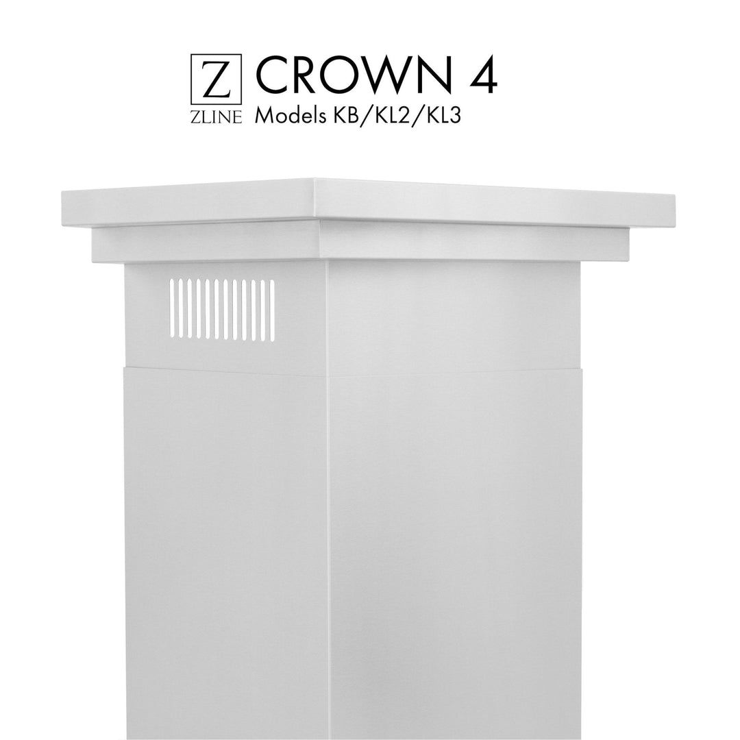 ZLINE Crown Molding 4 For Wall Range Hood (CM4-KB/KL2/KL3)