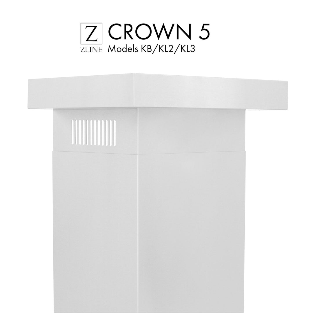 ZLINE Crown Molding #5 For Wall Range Hood (CM5-KB/KL2/KL3)