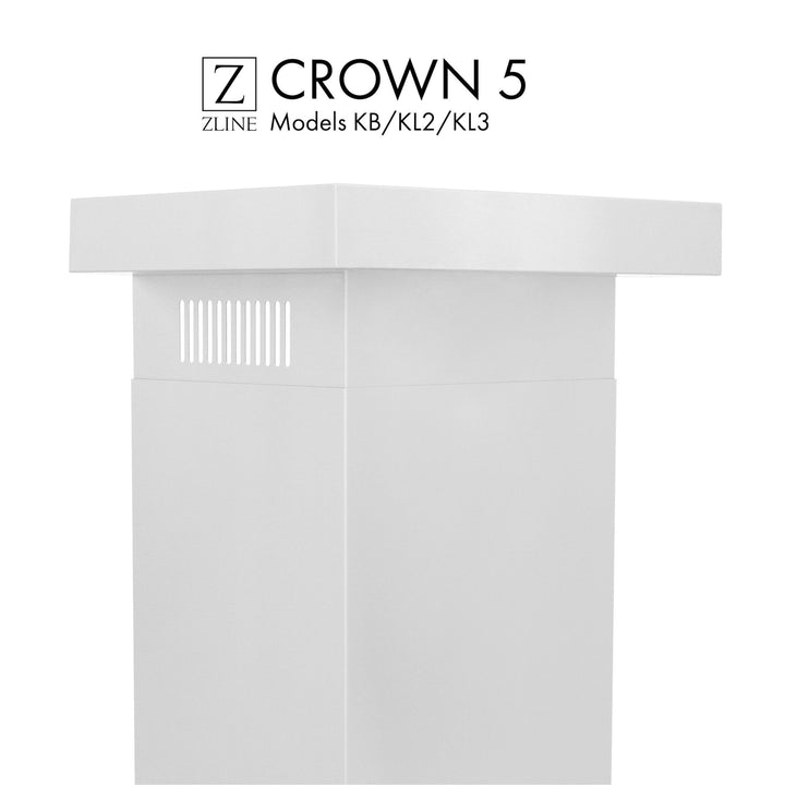 ZLINE Crown Molding #5 For Wall Range Hood (CM5-KB/KL2/KL3)