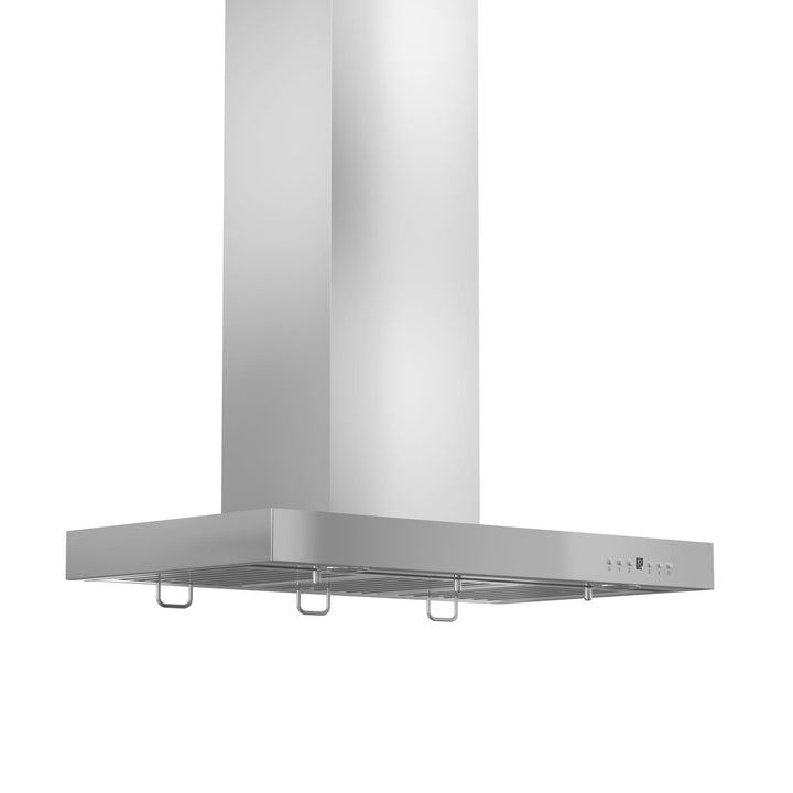 ZLINE Convertible Vent Wall Mount Range Hood in Stainless Steel with Crown Molding (KECRN)