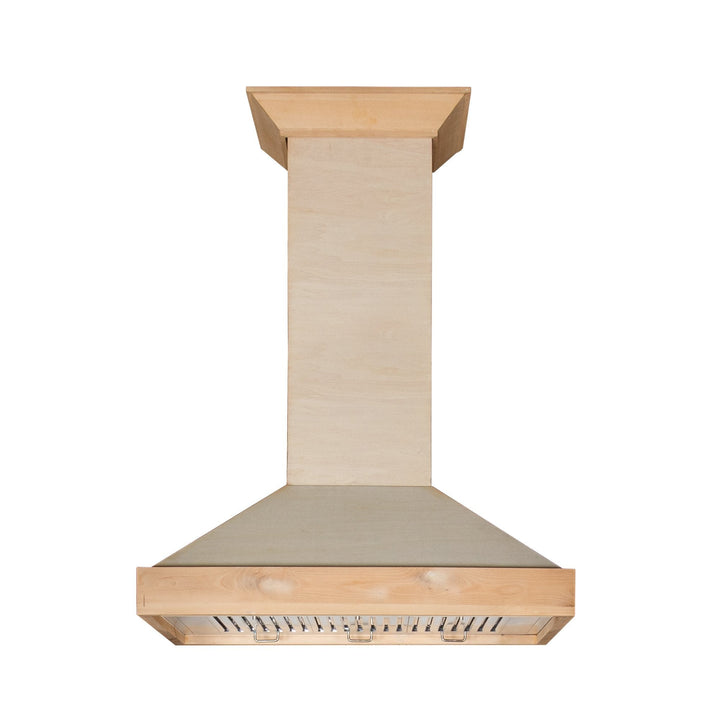 ZLINE Kitchen and Bath, ZLINE Unfinished Wooden Wall Mount Range Hood - Includes Motor (KBUF), KBUF-30,