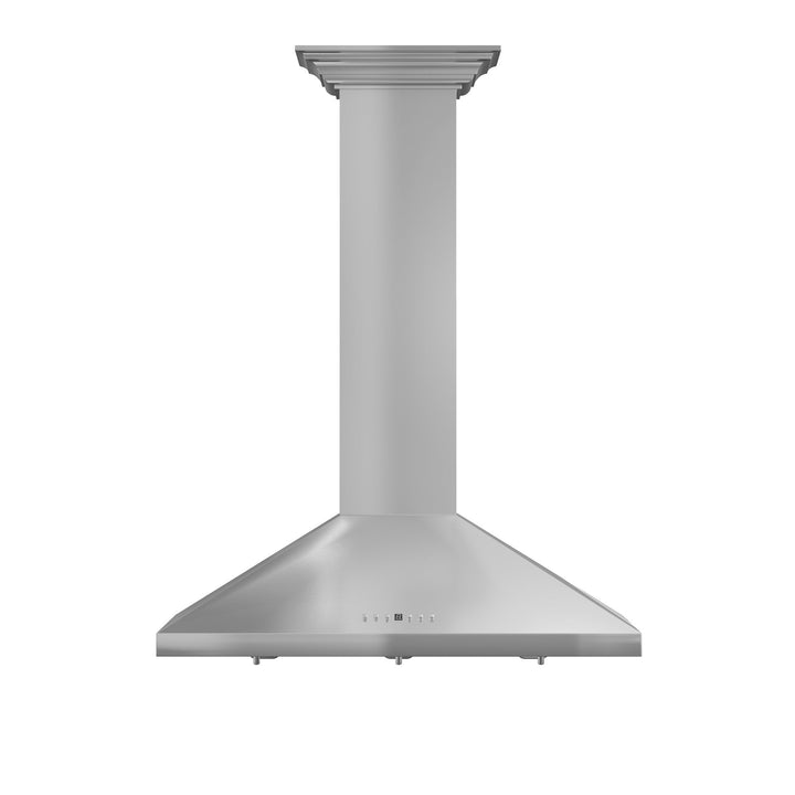 ZLINE Kitchen and Bath, ZLINE Wall Mount Range Hood In Stainless Steel With Crown Molding (KL2CRN), KL2CRN-30,